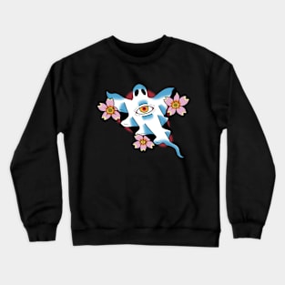 Ghost and Cherry Blossoms Crewneck Sweatshirt